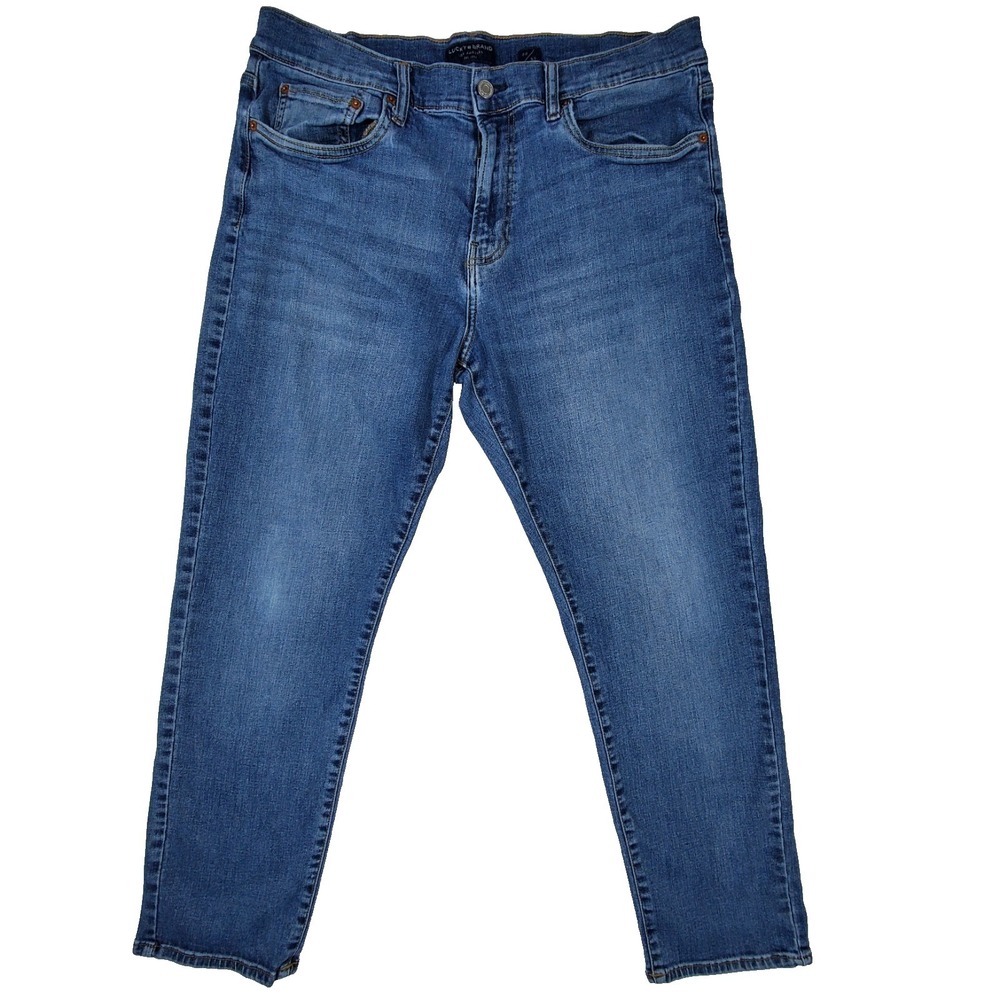 Lucky Brand 221 Straight Jeans‎ Mens 38x30 Blue Stretch Denim Pants
